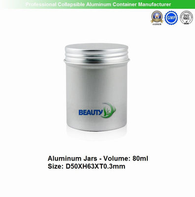中国 元のアルミニウム色80mlの化粧品の包装の表面ボディ心配のクリーム空アルミニウム容器は震動します サプライヤー
